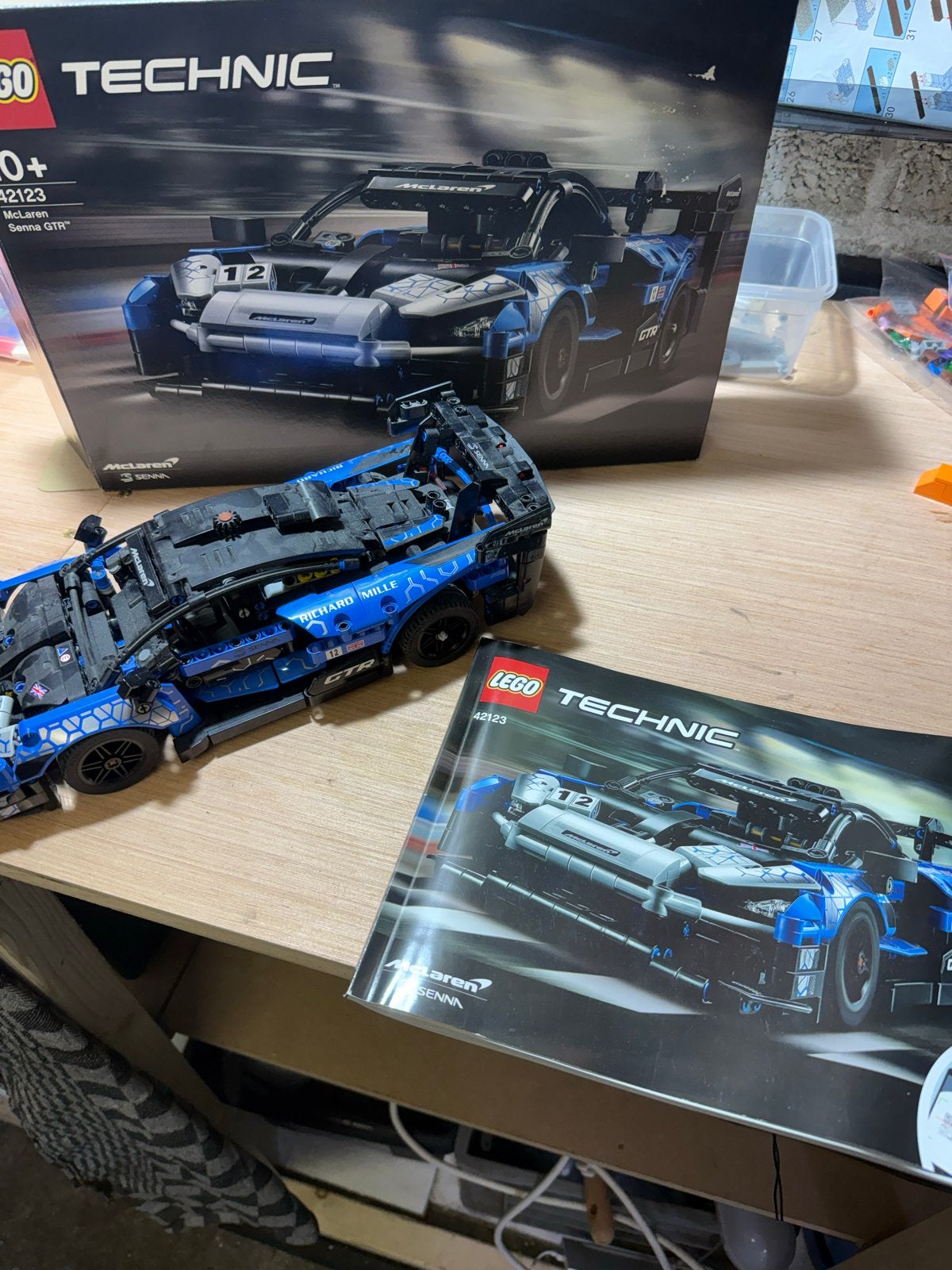 LEGO Technic 42123 McLaren Senna GTR - Compleet, Ophalen of Verzenden, Zo goed als nieuw