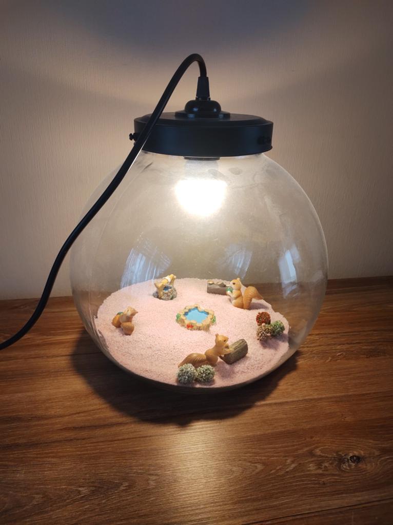 Leuke licht bol, Ophalen