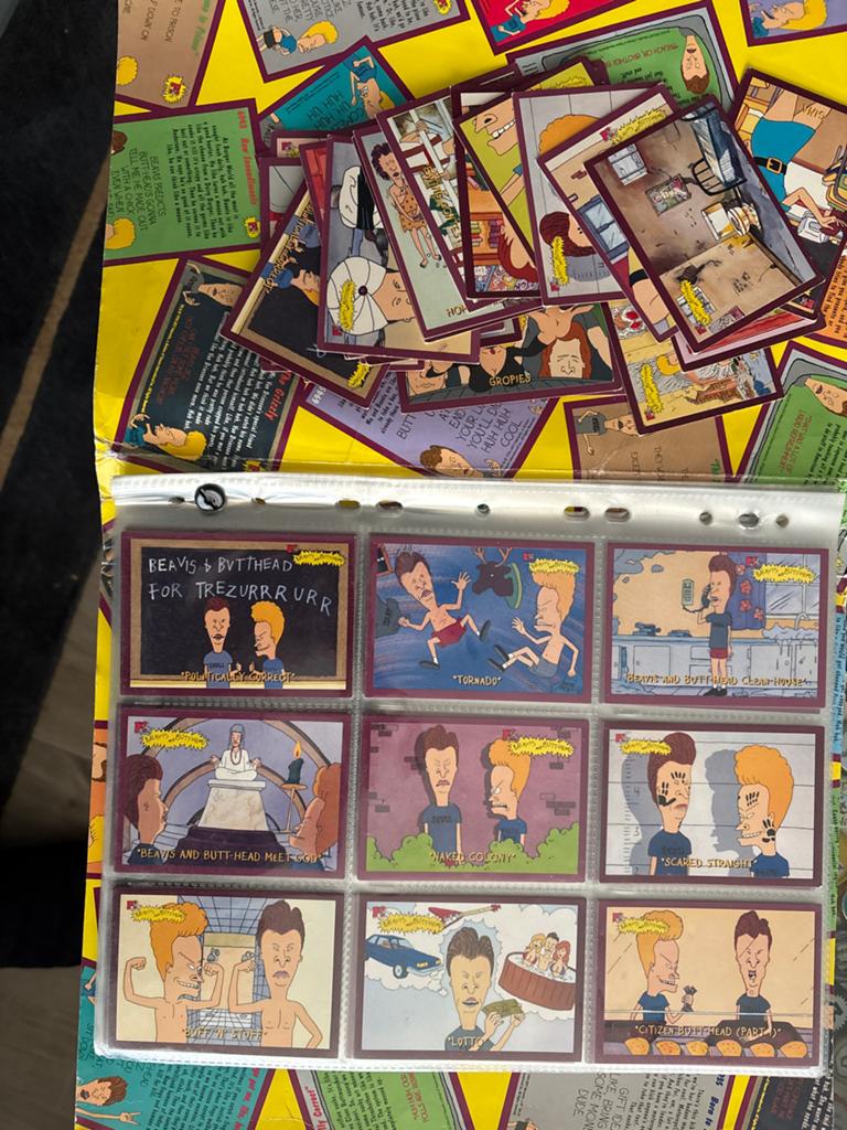 Beavis and Butt-Head Verzamelkaarten - Zeldzame Collectie, Ophalen of Verzenden, Gebruikt