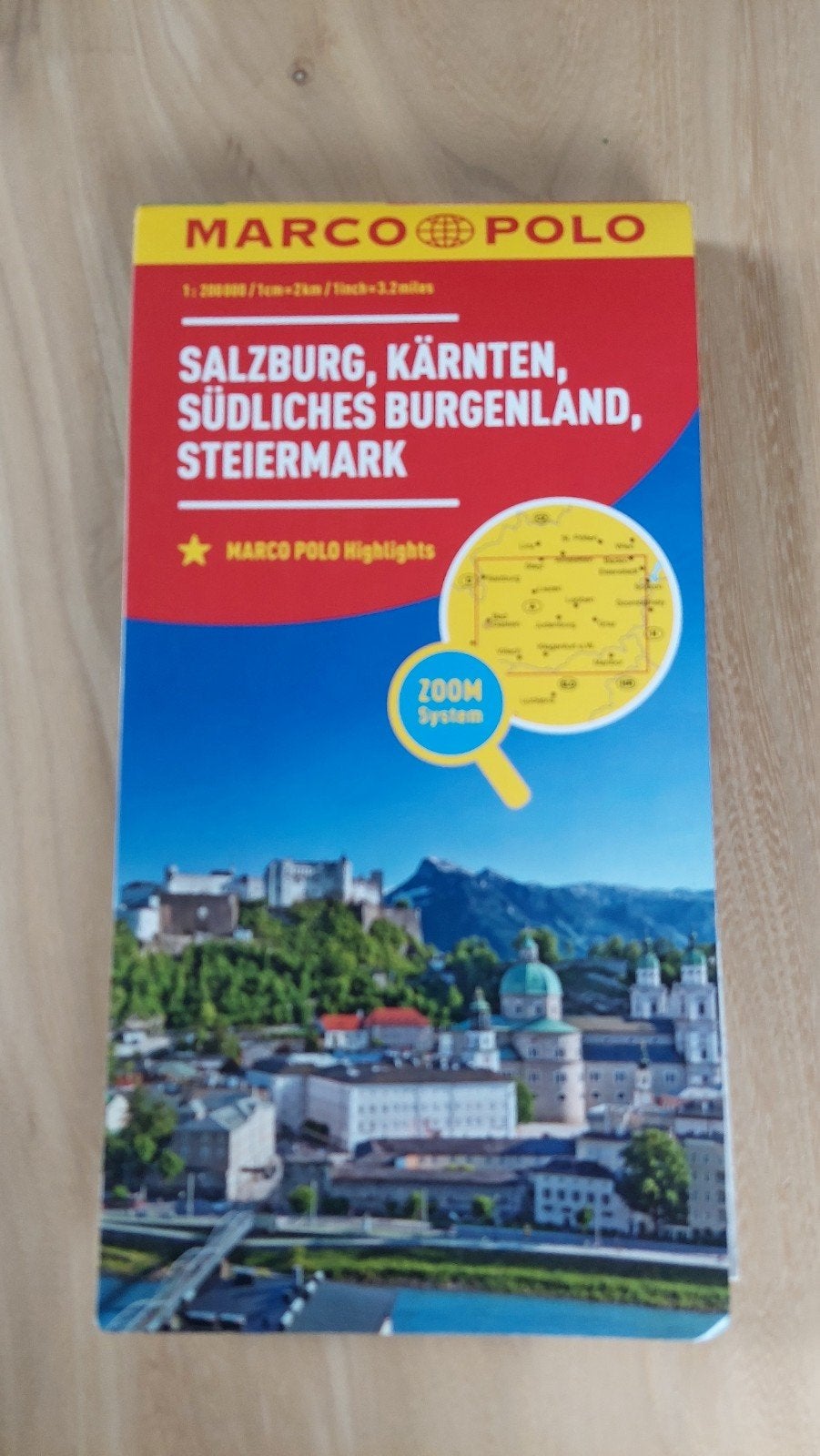 Marco Polo wegenkaart Oostenrijk Salzburg Steiermarken, Boeken, Atlassen en Landkaarten, Verzenden, 2000 tot heden, Europa Overig