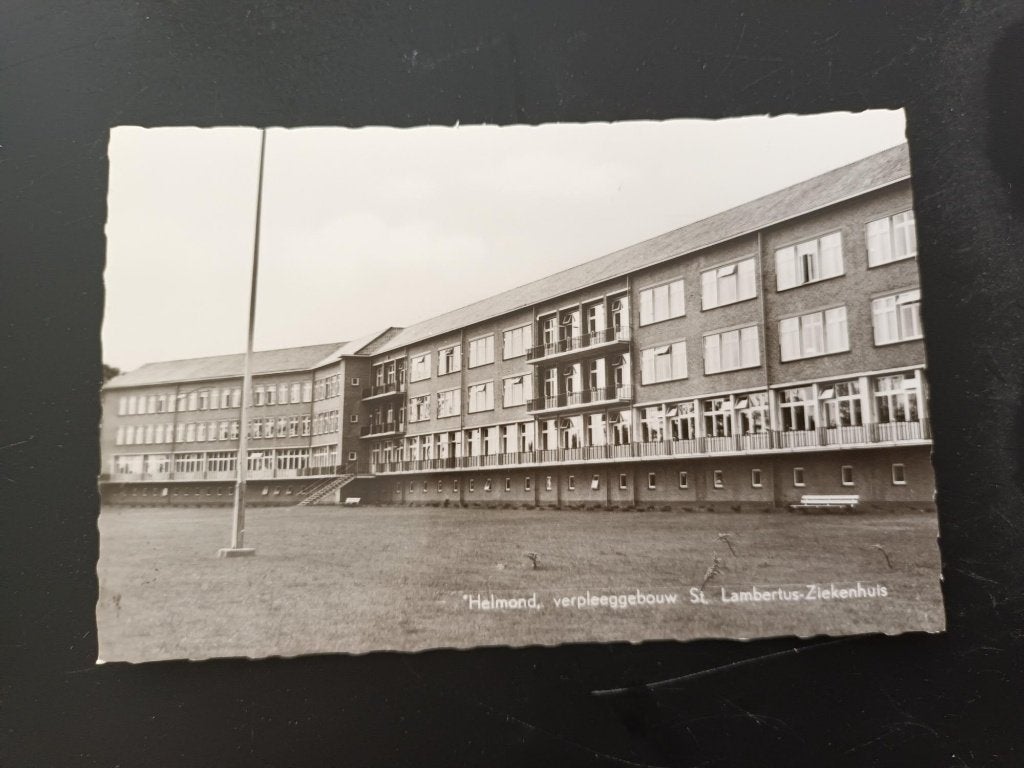 Kaart Helmond verpleeggebouw St. Lambertus-Ziekenhuis, Verzamelen, Ophalen of Verzenden, Ongelopen, Noord-Brabant