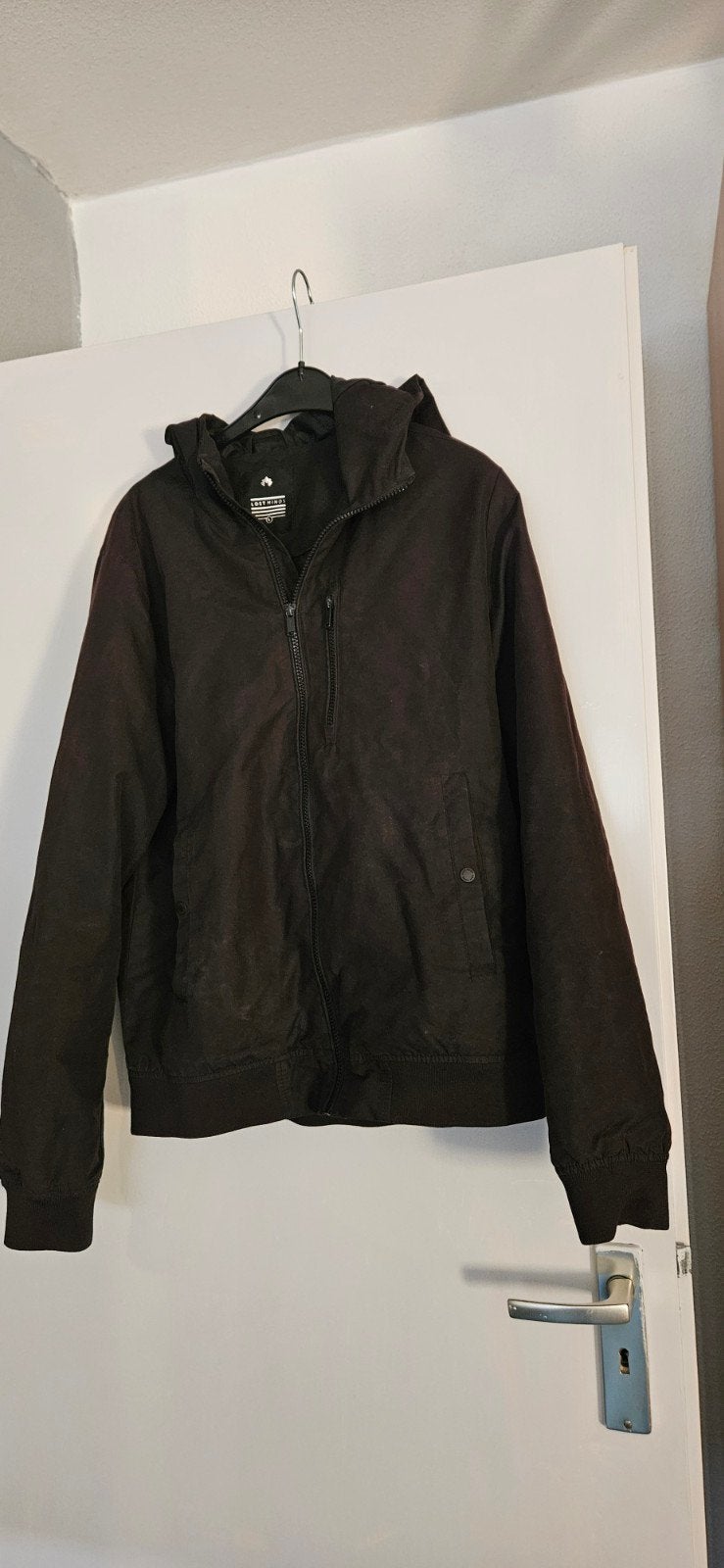 Lost Minds Heren Bomberjack met Capuchon Maat L, Kleding | Heren, Maat 52/54 (L), Zwart, Lost Minds, Ophalen of Verzenden