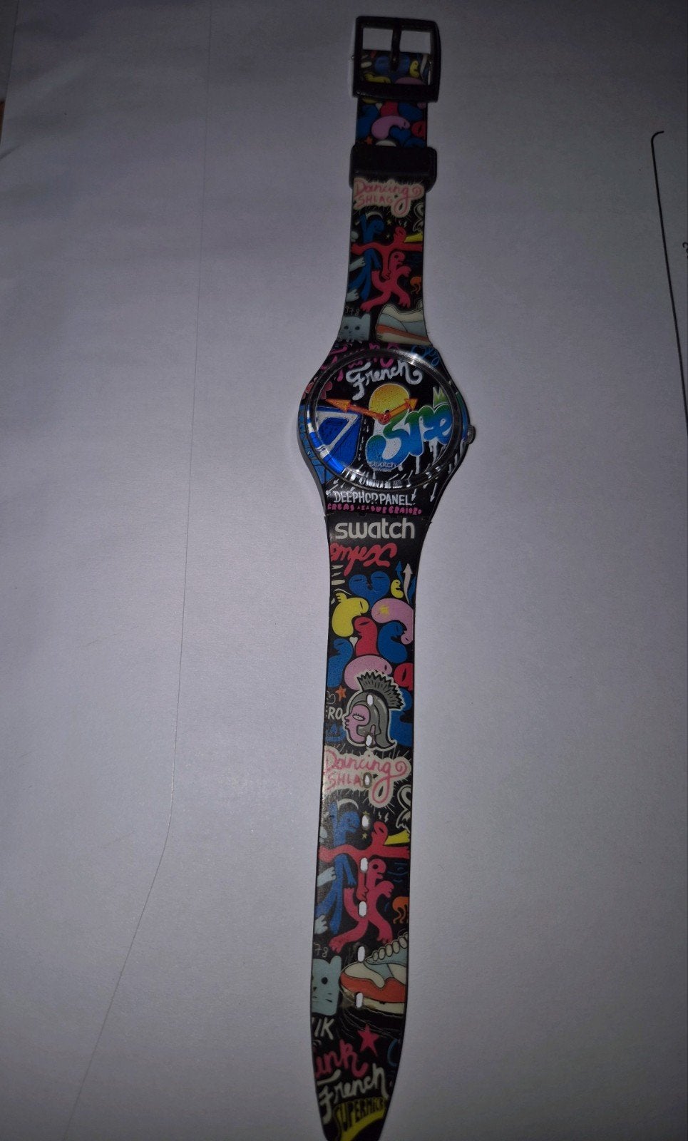 Swatch French Design Polshorloge - Uniek en Kleurrijk, Kunststof, Gebruikt, Polshorloge, Swatch