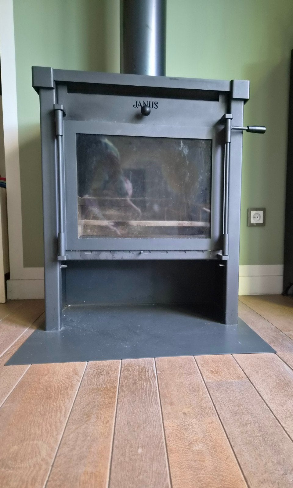 Janus 14 Houtkachel met accessoires -goede staat, Ophalen, Gebruikt, Houtkachel, Vrijstaand