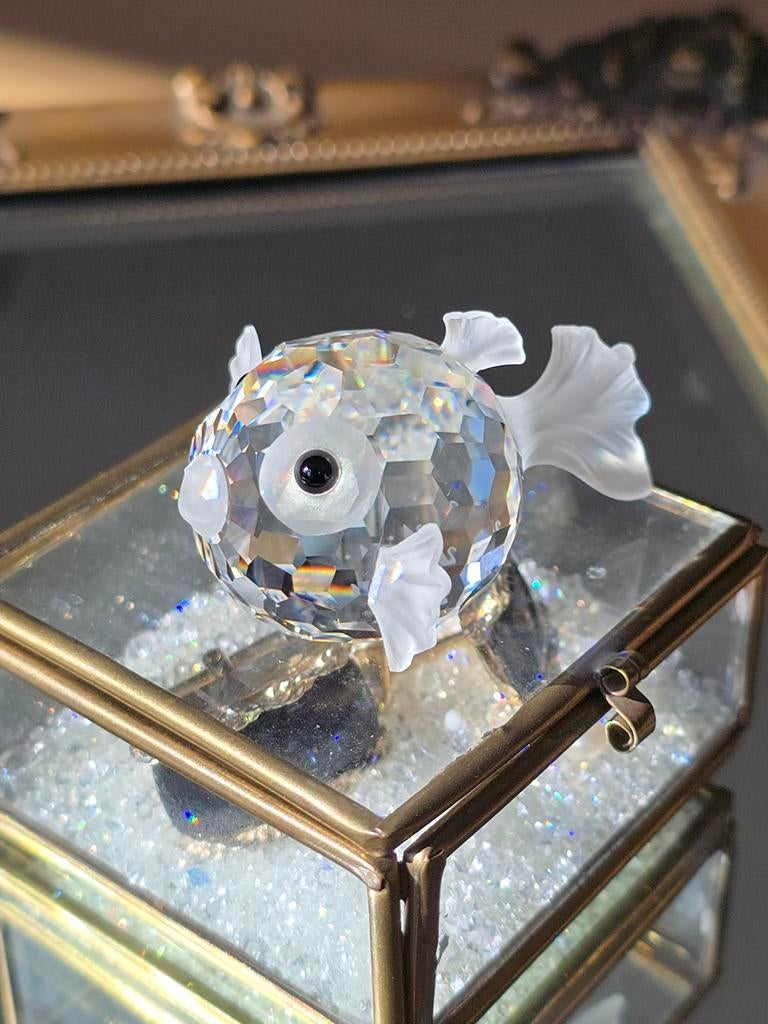 Prachtige Collectable Swarovski Crystal Blowfish (kogelvis), Verzamelen, Swarovski, Nieuw, Figuurtje, Ophalen of Verzenden