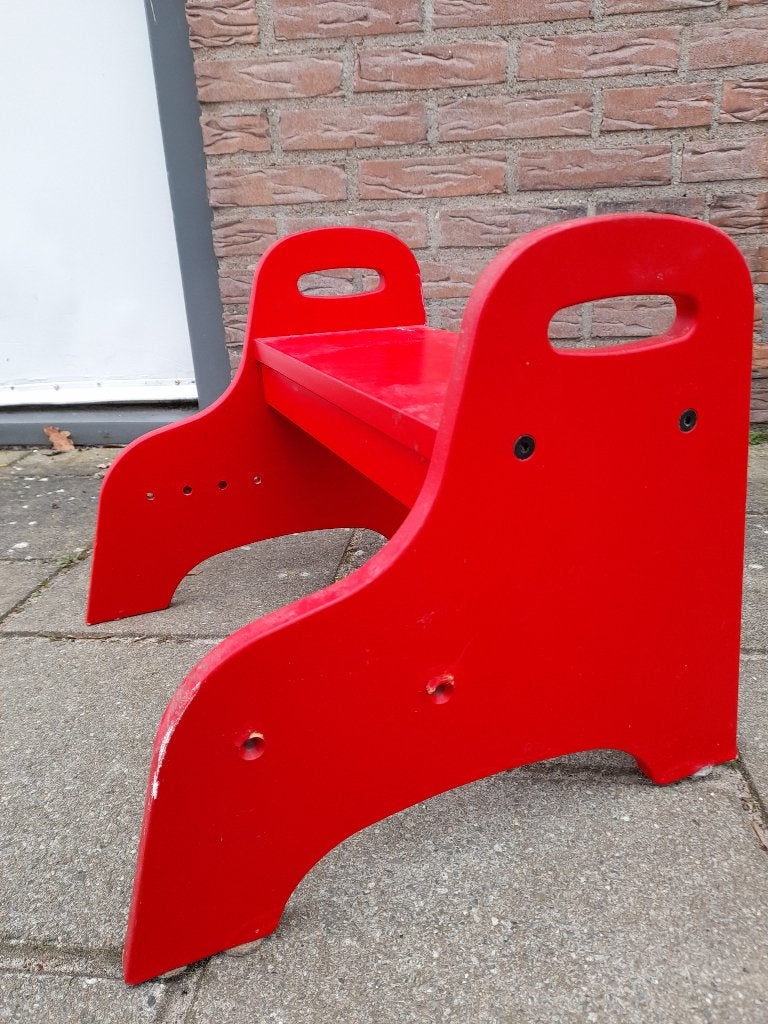 Houten opstap/trapje - verhoging-/ kruk, Ophalen, Zo goed als nieuw, Hout