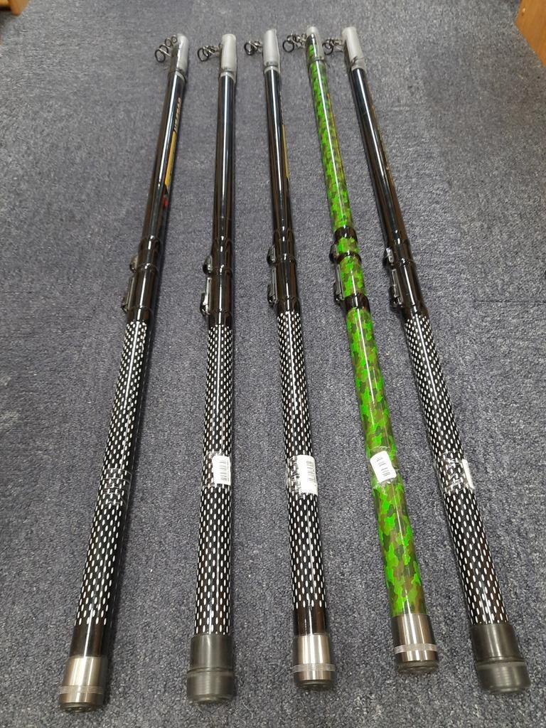 Partij van 5 bolognese hengels van 6 meter, Watersport en Boten, Hengelsport | Witvissen, Info@kamasaki.com, Werphengel, Nieuw