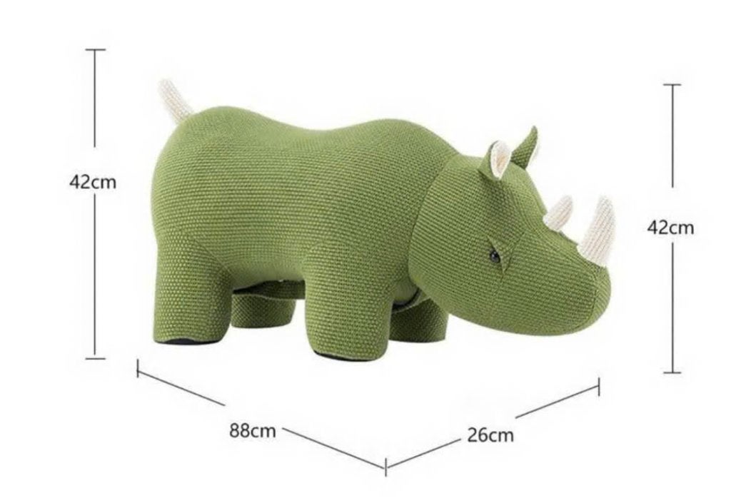 Dieren stoel Neushoorn - Voetenbankje Krukje kinderkamer, Kinderen en Baby's, Kinderkamer | Tafels en Stoelen, Ophalen, Gebruikt