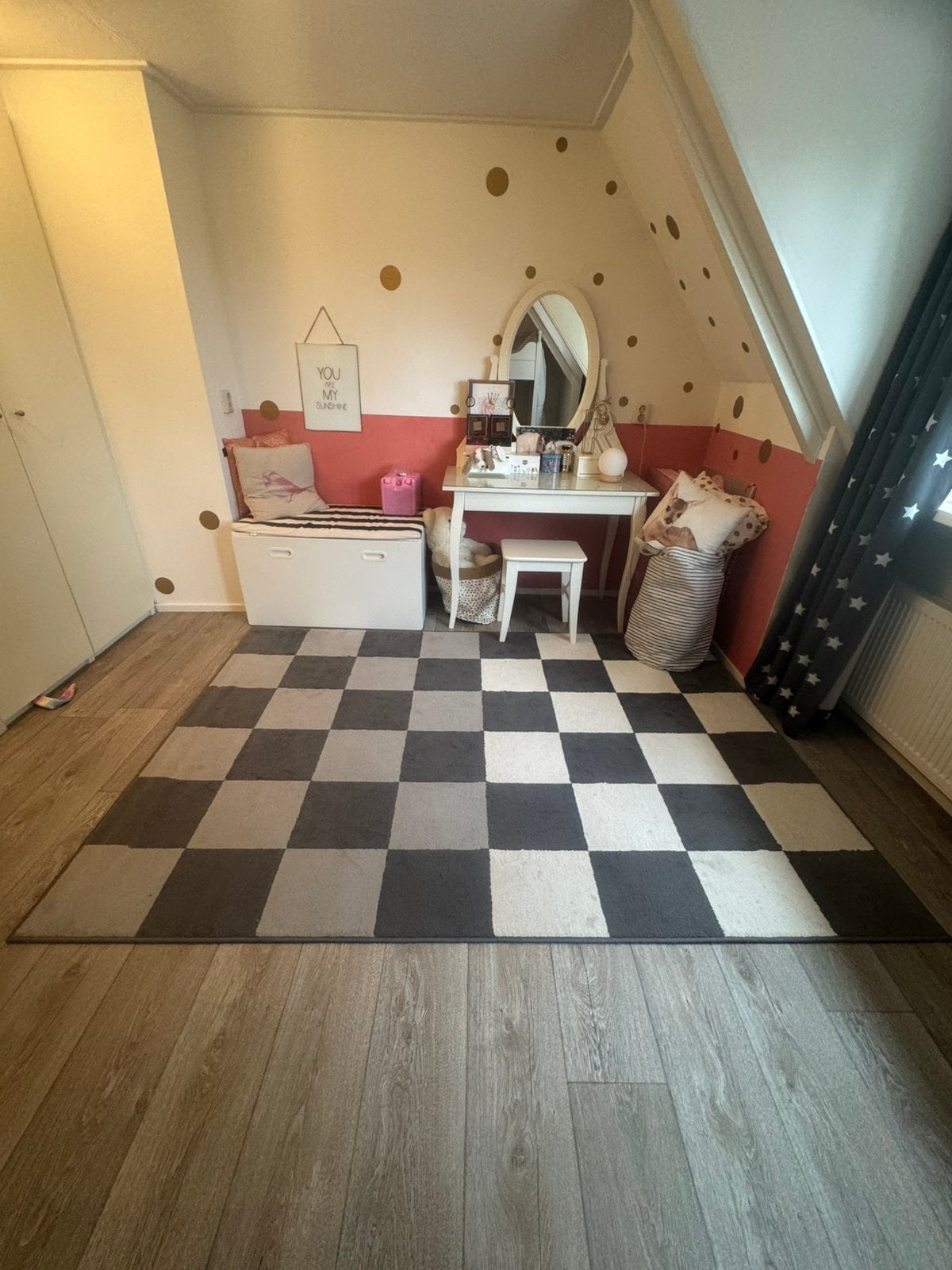 Vloerkleed, slaapkamer, kleed. Vråby ikea, Ophalen, Zwart, 150 tot 200 cm, 200 cm of meer