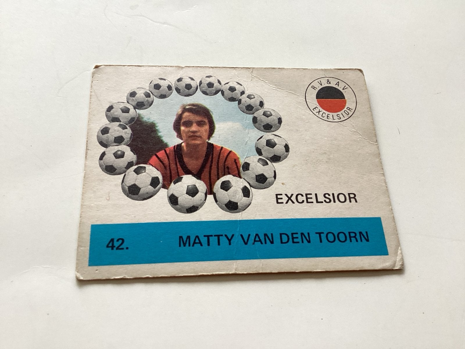 Voetbalplaatje Matty van den Toorn Excelsior, Ophalen of Verzenden, Gebruikt, Overige binnenlandse clubs, Spelerskaart