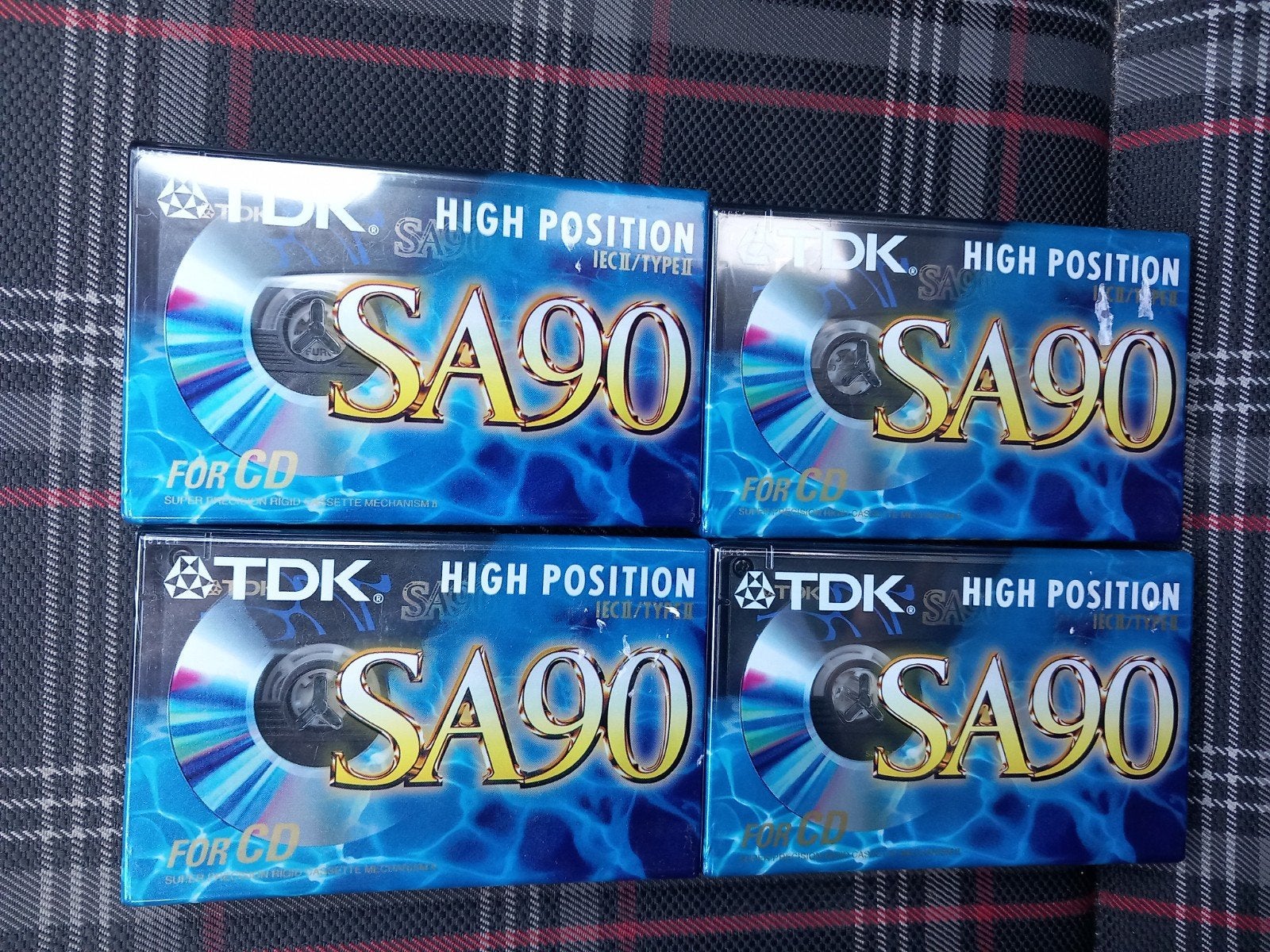 4x TDK SA90 High Position Cassettebandjes - Nieuw, 2 t/m 25 bandjes, Overige genres, Onbekend, Ophalen of Verzenden