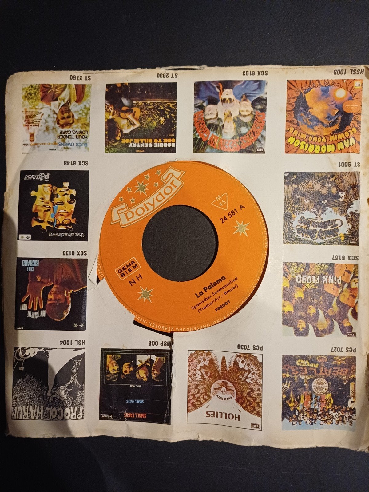 Freddy - La Paloma (Polydor 24 581 A) 7 inch single, Gebruikt, Overige genres, 7 inch, Ophalen of Verzenden
