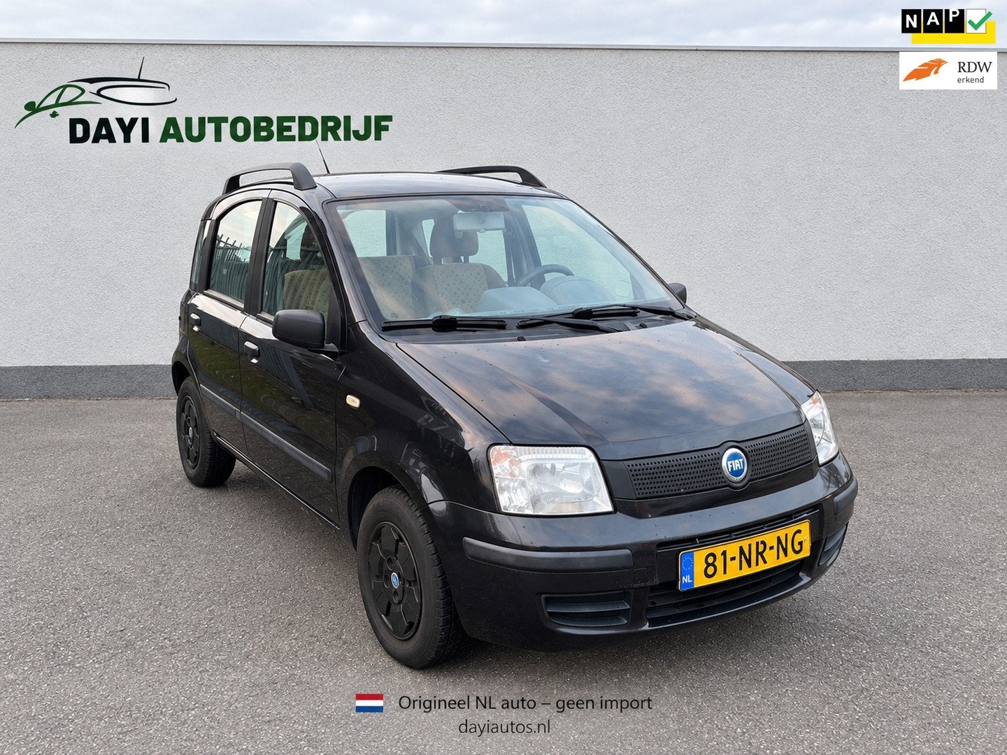 Fiat Panda 1.1 Active Plus, Voorwielaandrijving, 4 stoelen, Zwart, Origineel Nederlands