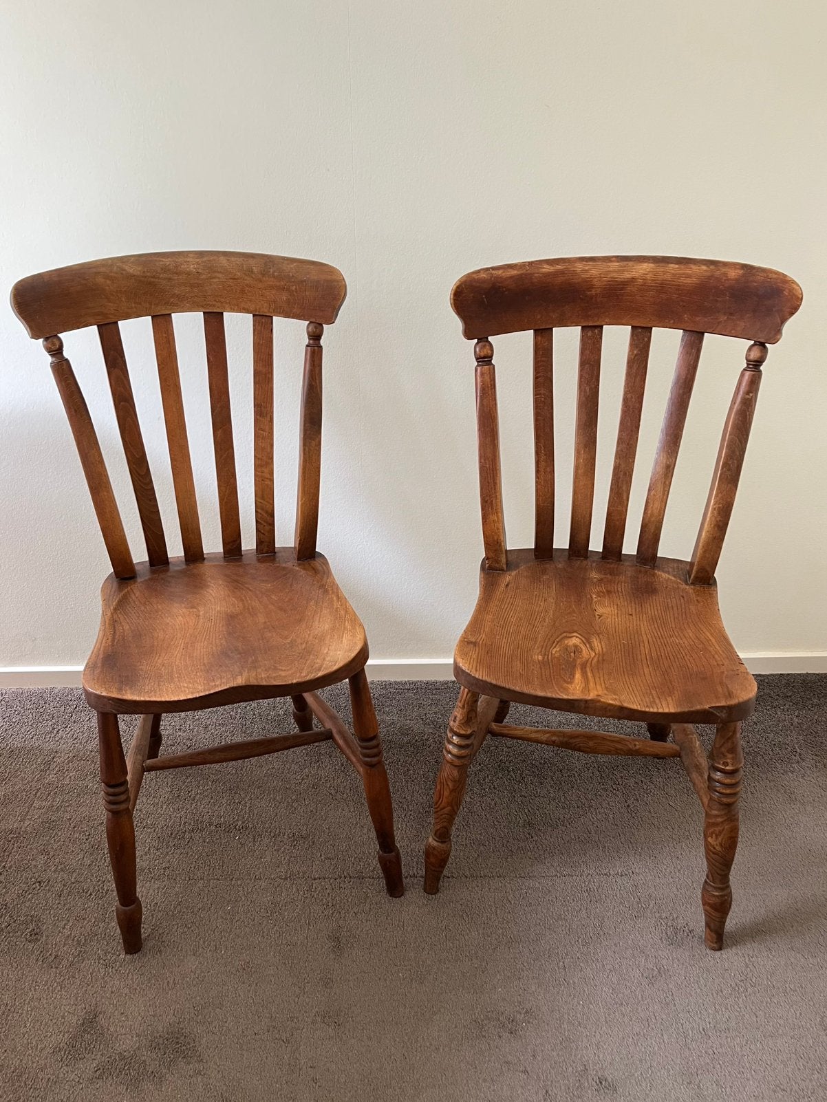 Set van 2 antieke Windsor stoelen, Ophalen