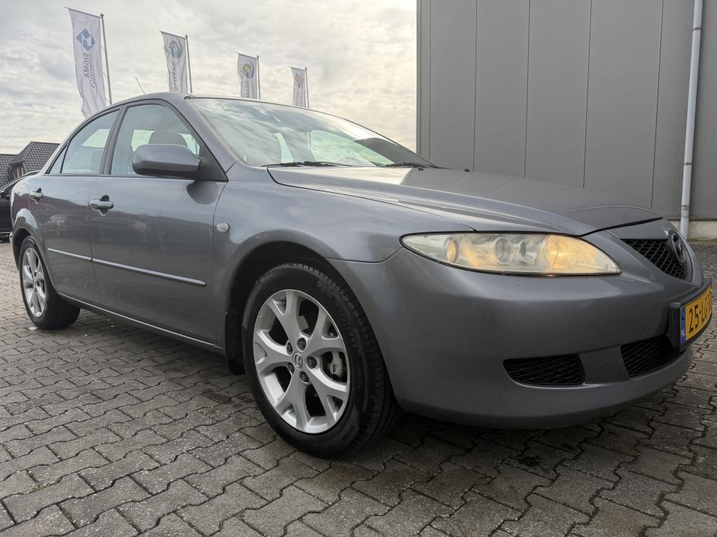 Mazda 6 2.0i 142pk Clima Navi Apk:Mrt 2027 (bj 2003), Auto's, Mazda, Bedrijf, Te koop, ABS, Airbags, Airconditioning, Alarm, Boordcomputer