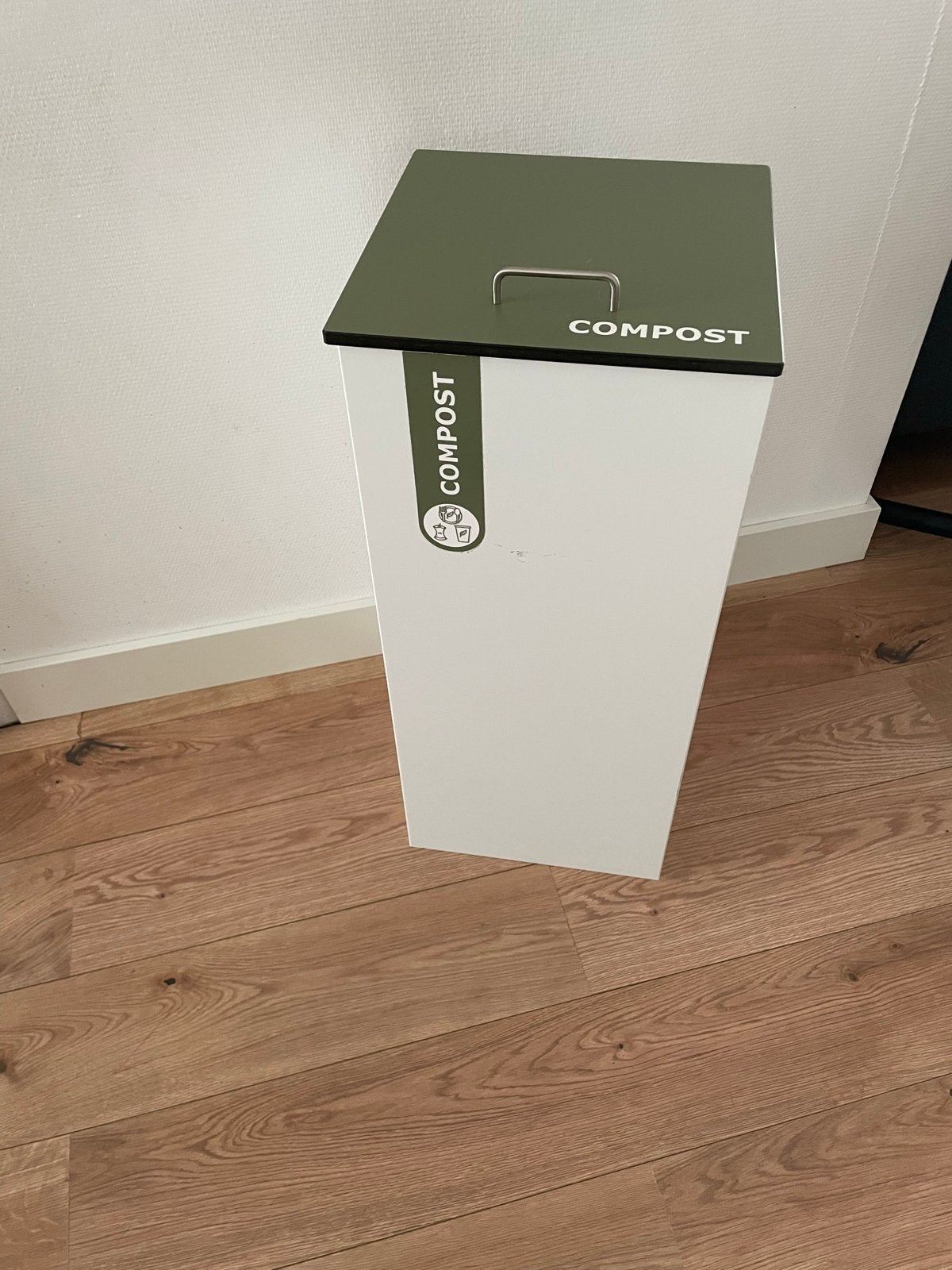 Compostbak / Afvalscheider, 30 tot 40 liter, Ophalen of Verzenden, Zo goed als nieuw, Metaal