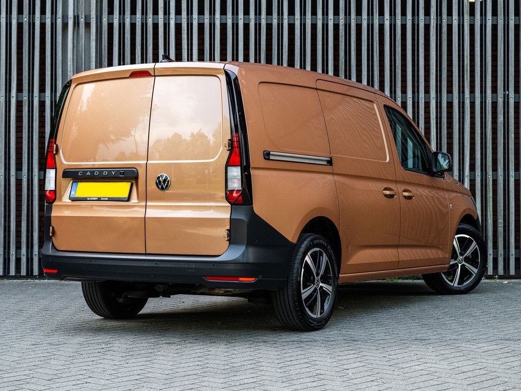 Volkswagen Caddy Cargo Maxi 1.5 TSi 114pk AUT. |Virtual|Trek, Auto's, Bestelauto's, Stof, 4 cilinders, Bruin, Volkswagen