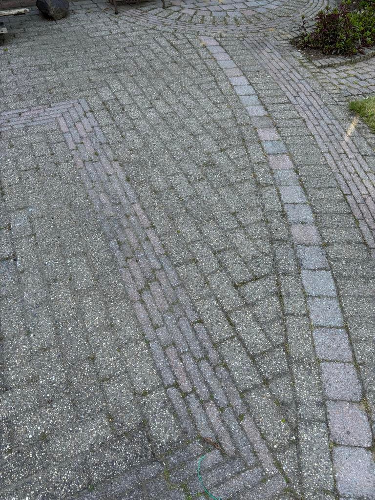 Circa 85 m2 sierbestrating voor terras of oprit, Tuin en Terras, Ophalen, Gebruikt, Klinkers, 10 m² of meer