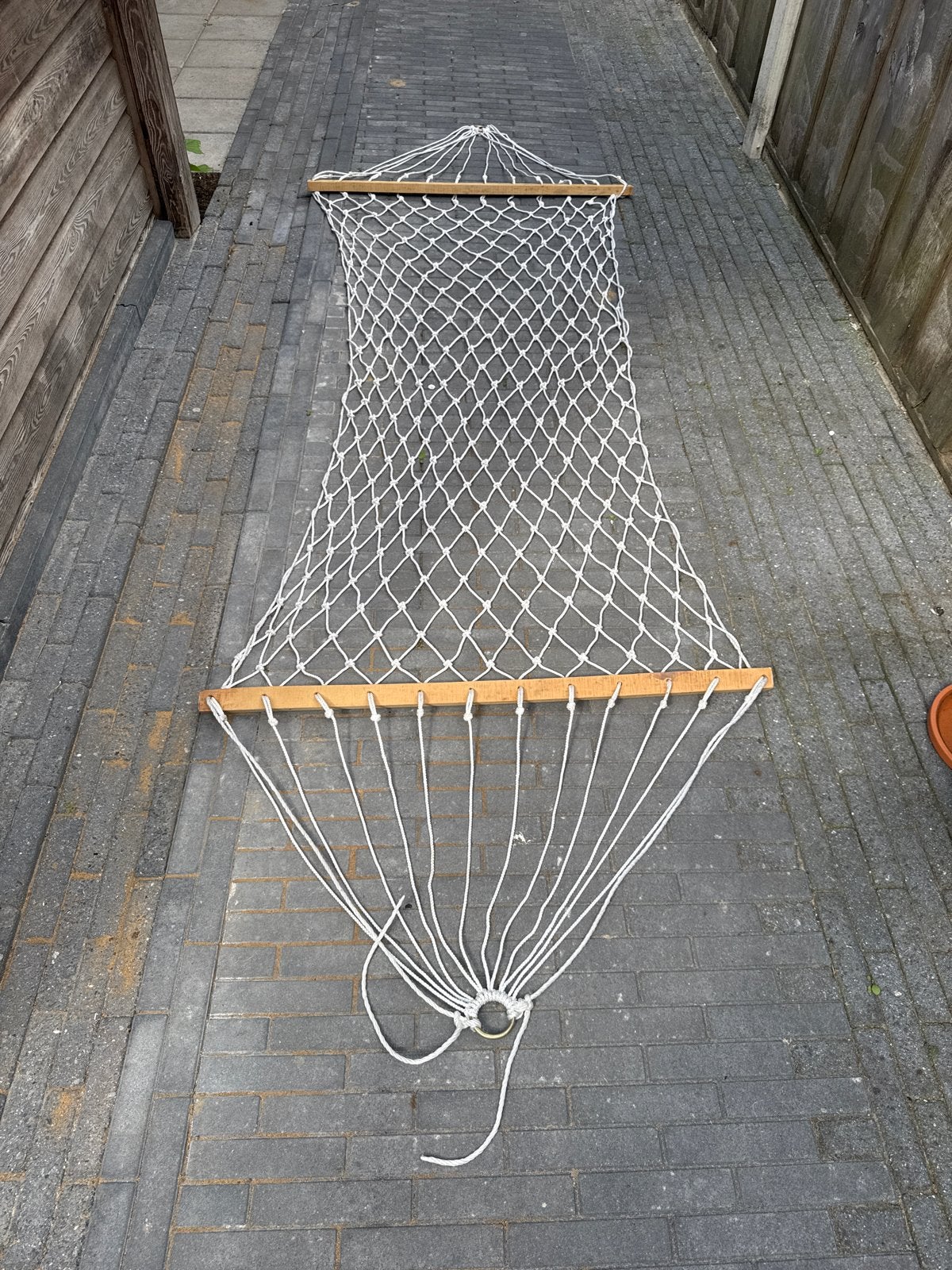 Handgemaakte Macramé Hangmat / Schommel-ligbed - Nieuw, Ophalen, Opvouwbaar, Nieuw, Eenpersoons