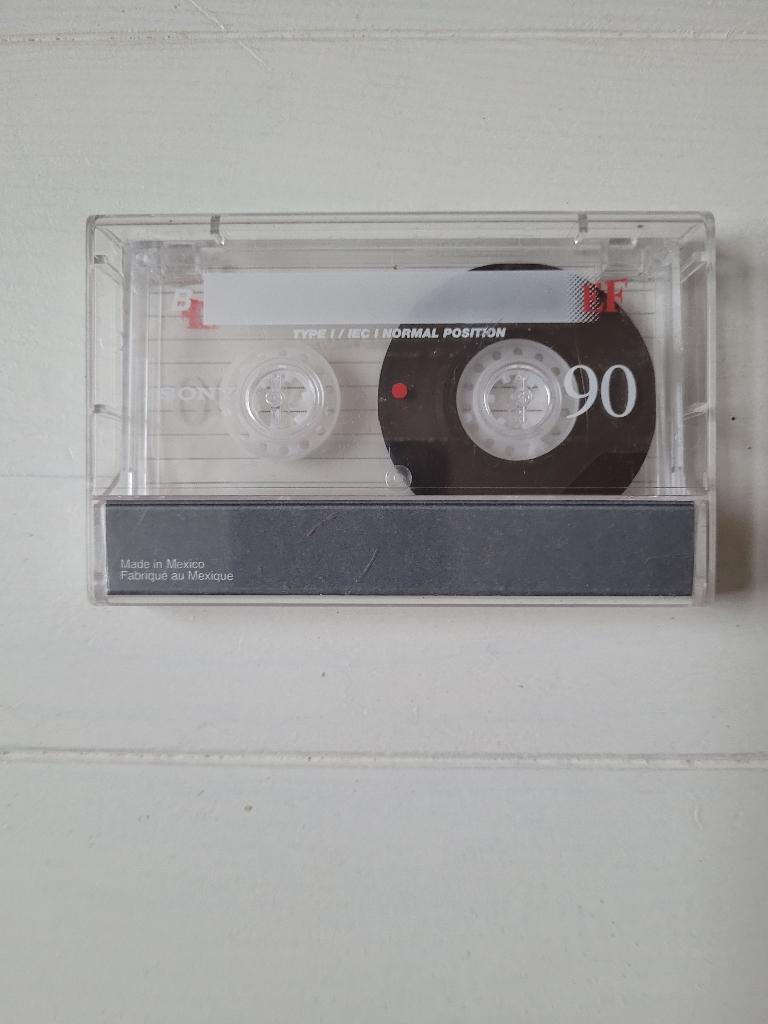 Cassette Sony EF90 minuten, Overige genres, 1 bandje, Ophalen of Verzenden, Zo goed als nieuw