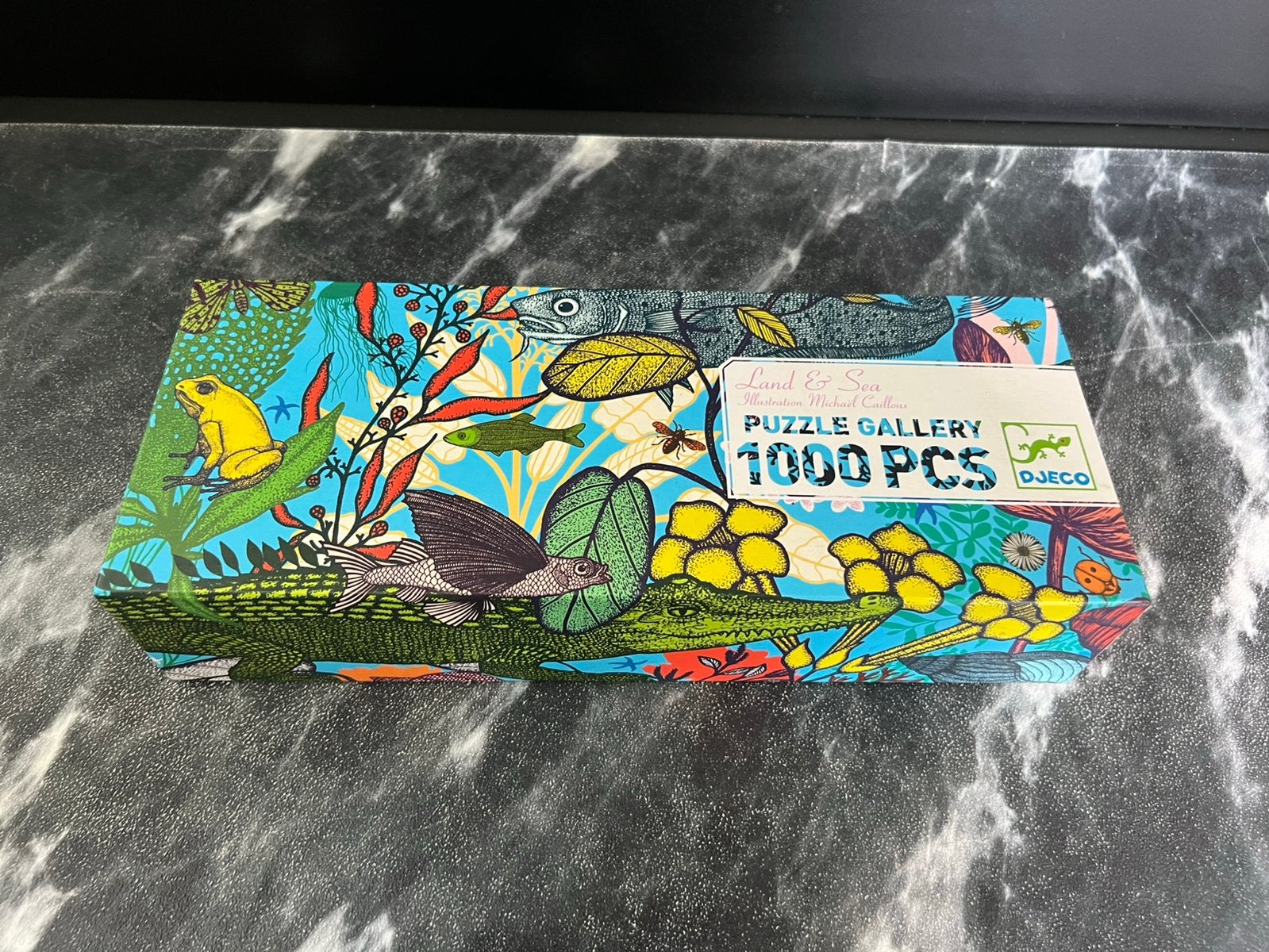 Djeco puzzel 1000 stukjes Land and Sea, Ophalen of Verzenden, 500 t/m 1500 stukjes, Zo goed als nieuw