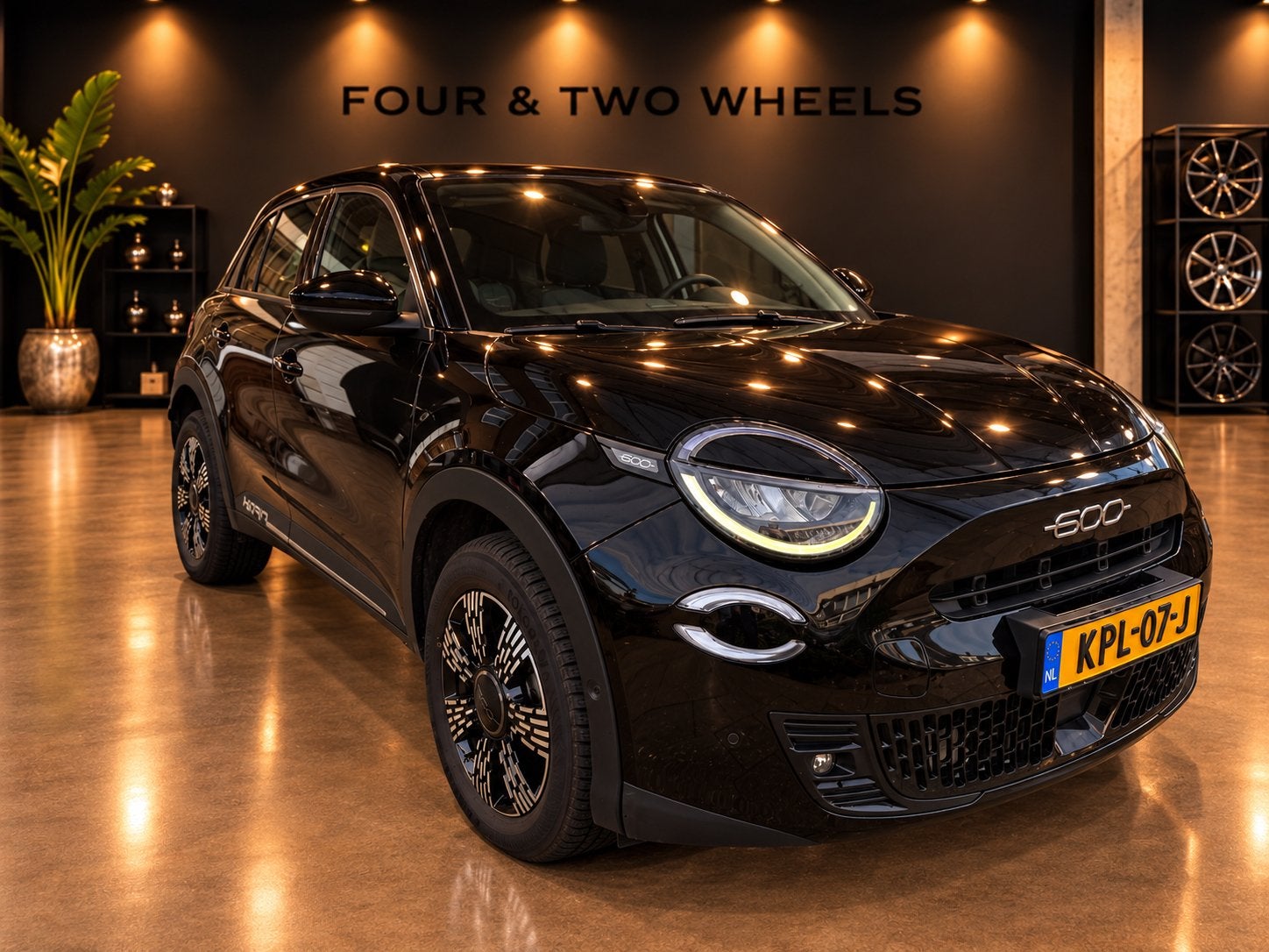 Fiat 600 Hybrid/Benzine 2024 INC.BTW 360’CAMERA STOELVERW., Dealer onderhouden, Zwart, Bedrijf, Hybride Elektrisch/Benzine