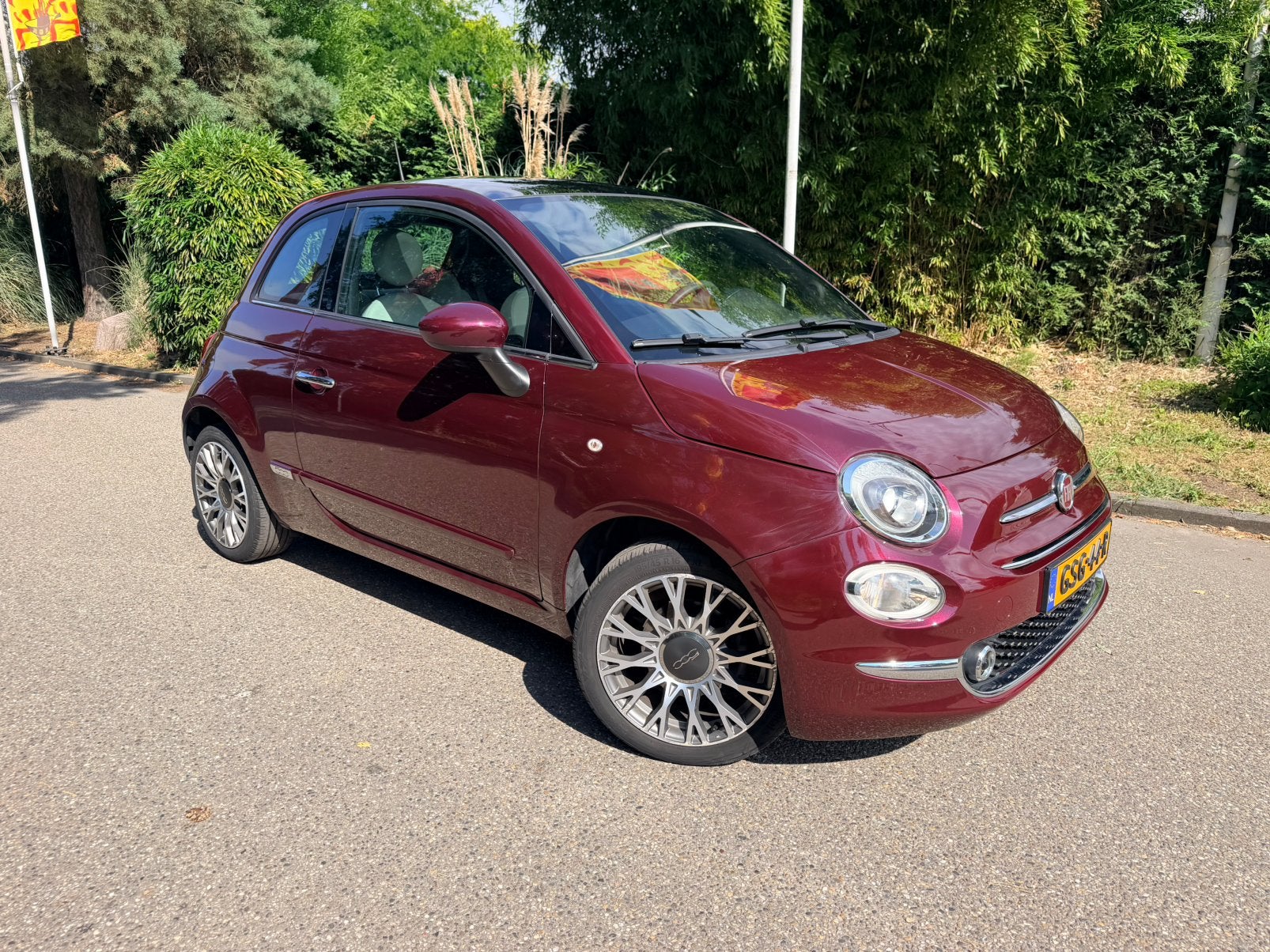 Fiat 500 1.0 70pk Hybrid PANO/CLIMA/CRUISE CONTROL 48988 km, Auto's, Fiat, Voorwielaandrijving, Lichtsensor, 4 stoelen, Handgeschakeld