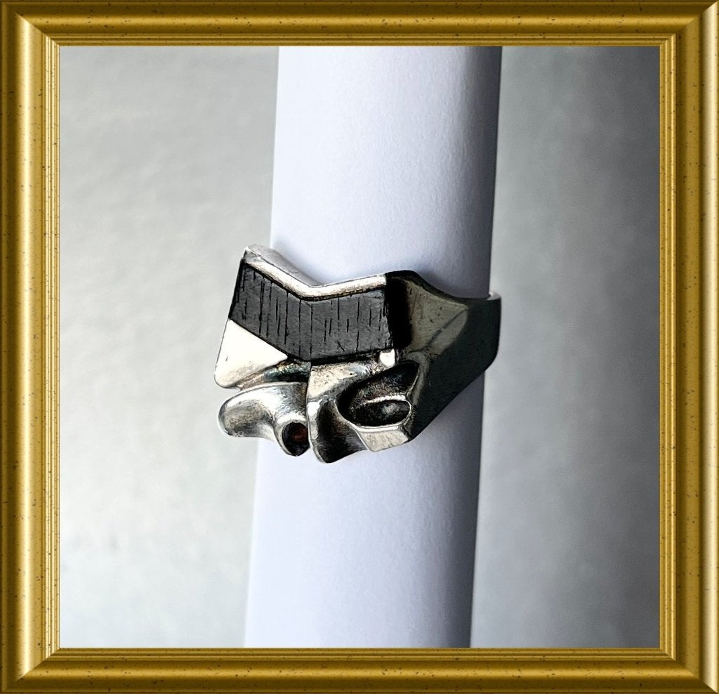 Finse zilveren Lapponia ring. Ontwerp: Zoltan Popovits, 1982, 18 tot 19, Gebruikt, ., Ophalen of Verzenden