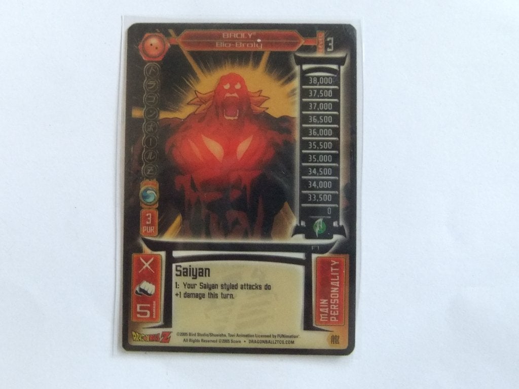 Dragon Ball Z TCG Broly Bio-Broly Main Personality Kaart, Verzenden, Zo goed als nieuw, Losse kaart