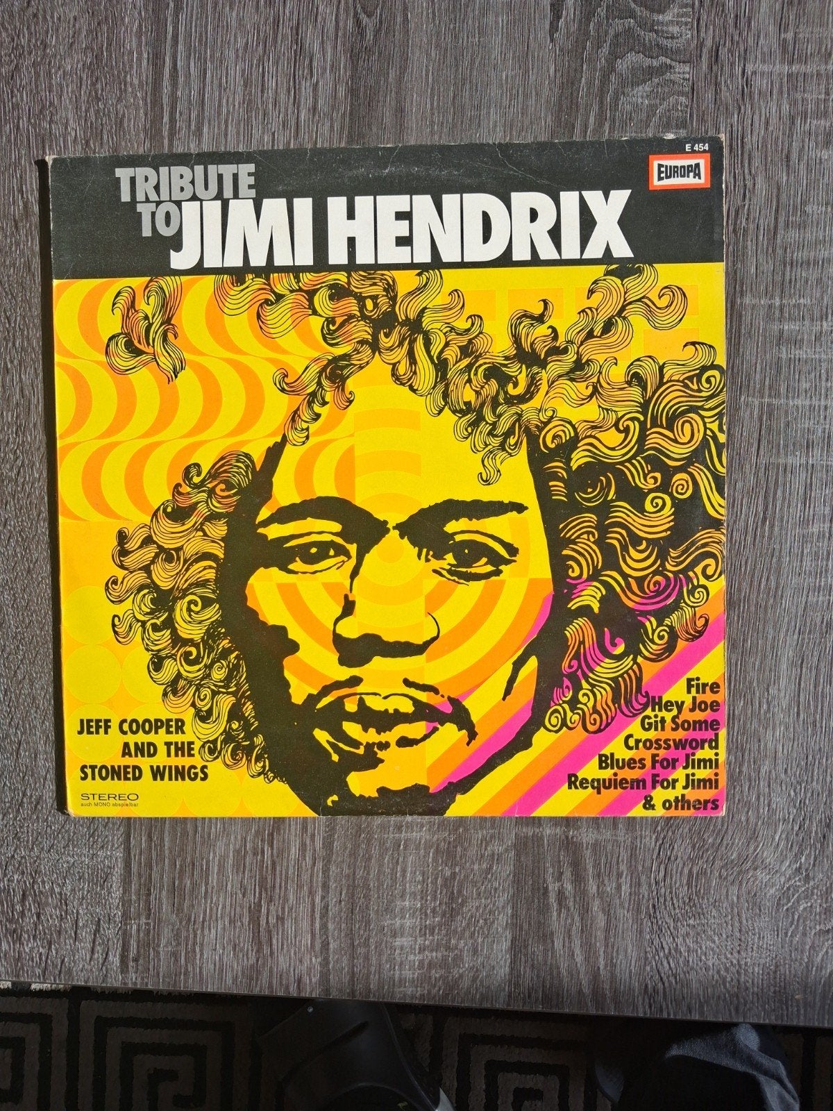 Tribute to Jimi Hendrix LP - Jeff Cooper and The Stoned Wing, LP, Gebruikt, Ophalen of Verzenden, Classic Rock