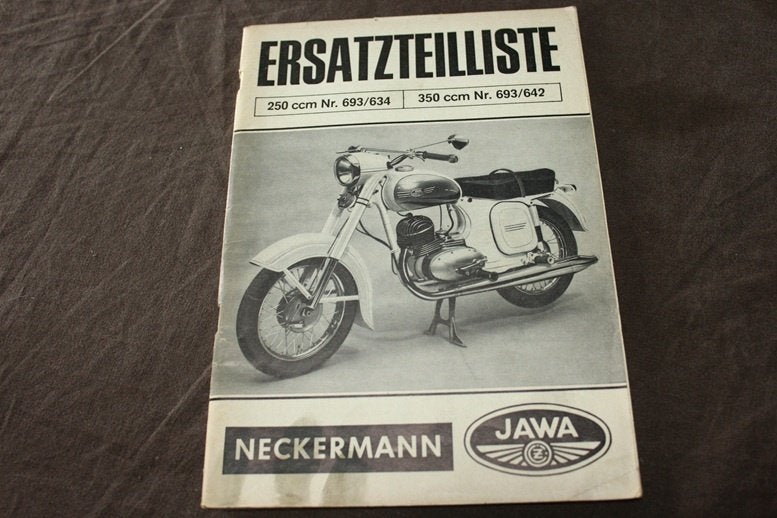 JAWA 250cc 350cc typ 634 642 1967 ersatzteilliste Neckermann, Ophalen of Verzenden, Overige merken