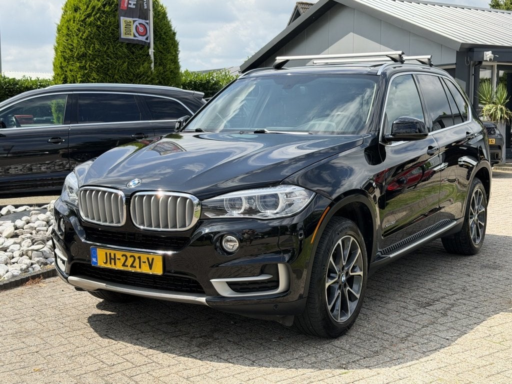 BMW X5 3.5I High Exe Xdrive Zwart Panoramadak 2015 Trekhaak, Auto's, Gebruikt, Zwart, Leder, Bedrijf