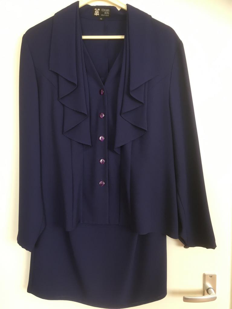 Rok met blouse jasje van : EDGAR  VOS., Kleding | Dames, Blouses en Tunieken, Zo goed als nieuw, Maat 38/40 (M), Ophalen of Verzenden