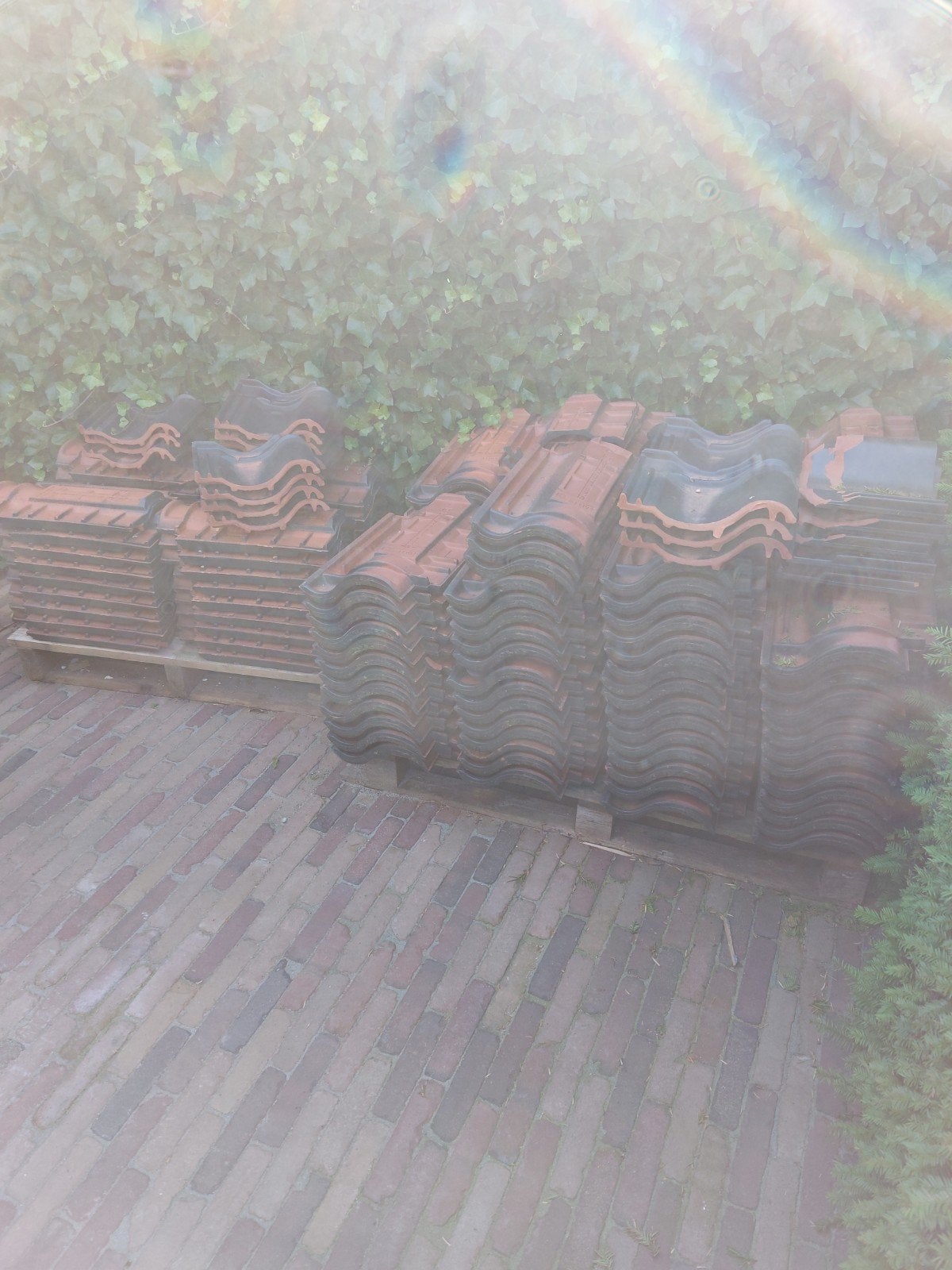 150 gebruikte Jacobi Tonwerke Bilshausen dakpannen, Doe-het-zelf en Verbouw, Dakpannen en Dakbedekking, Ophalen