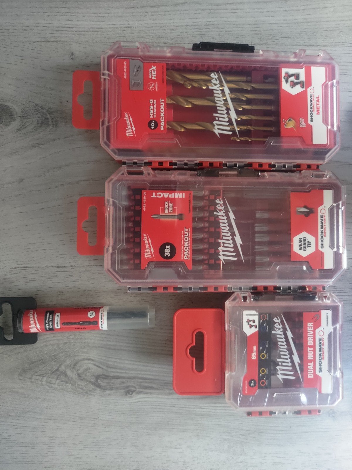 Milwaukee Shockwave Bit- en Boorsets (Nieuw), Doe-het-zelf en Verbouw, Gereedschap | Handgereedschap, Nieuw, Bitset, Milwaukee