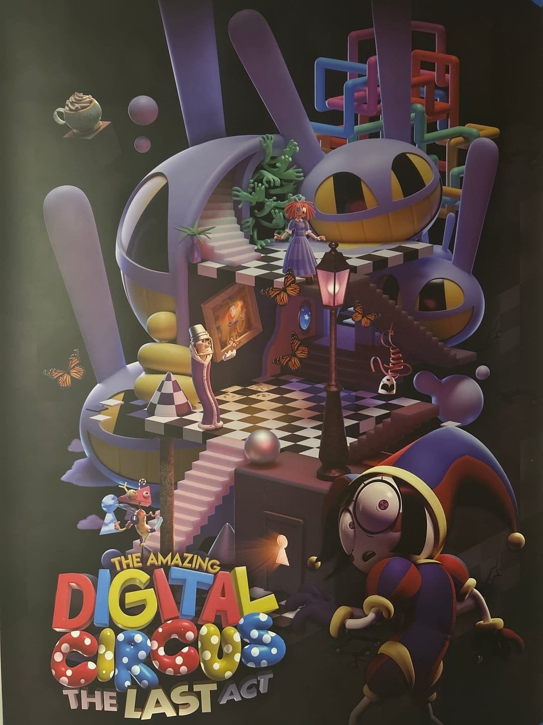 The Amazing Digital Circus: The Last Act Poster, Rechthoekig Staand, Deurposter of groter, Nieuw, Ophalen of Verzenden