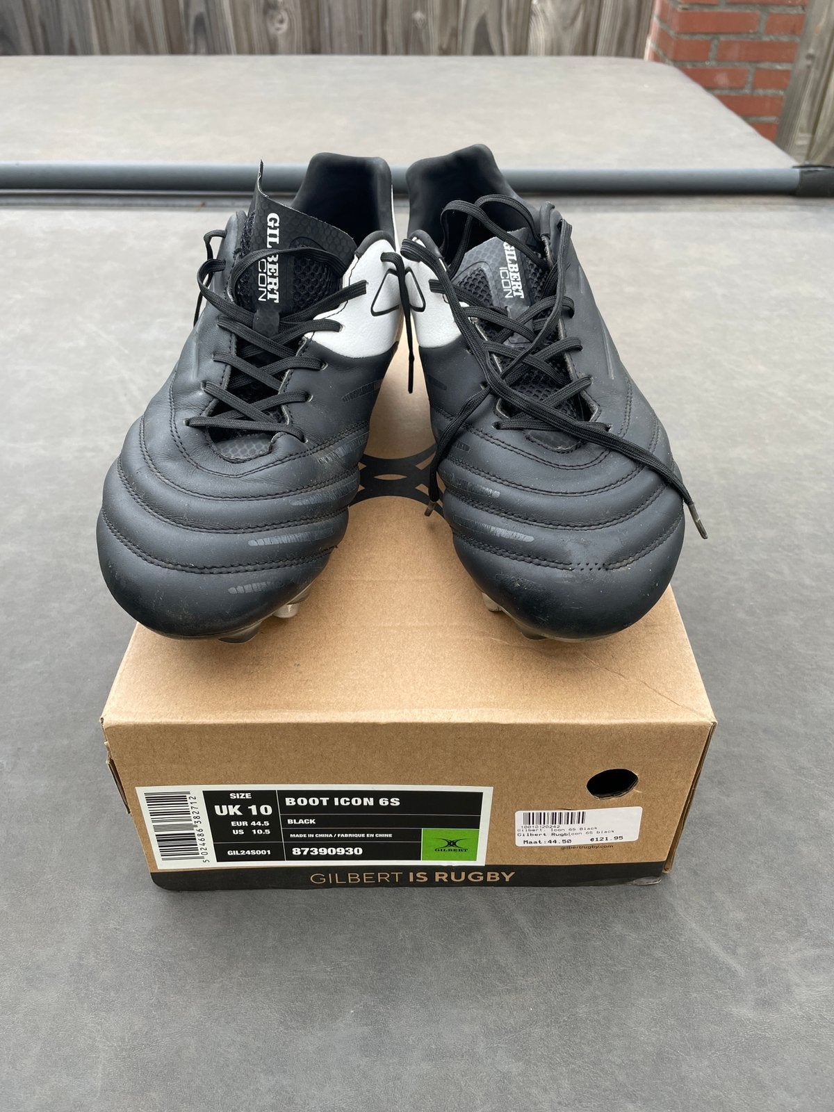 Rugbyschoenen Gilbert maat 44,50 (zo goed als nieuw), Sport en Fitness, Ophalen of Verzenden, Zo goed als nieuw, Schoenen