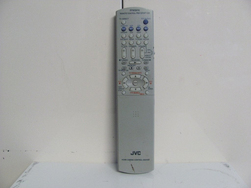 JVC mbr afstandsbediening RM-srxf10r voor dvr,dvd,tv,vcr,stb, Ophalen of Verzenden, Gebruikt, Universeel, Receiver of Versterker