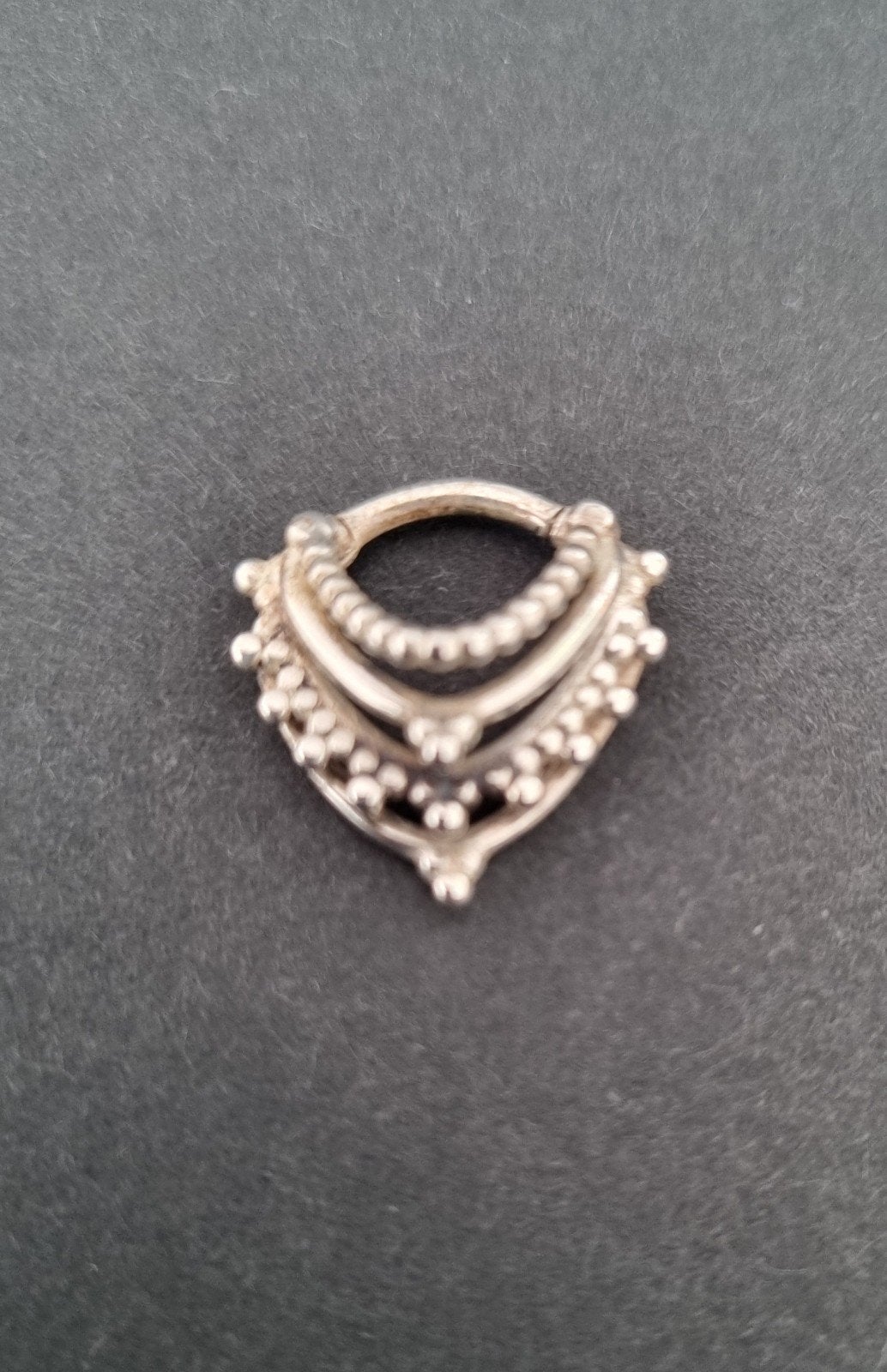 Tawapa septum piercing bearded warrior echt zilver 14g, Sieraden, Tassen en Uiterlijk, Verzenden, Nieuw, Zilver, Neuspiercing
