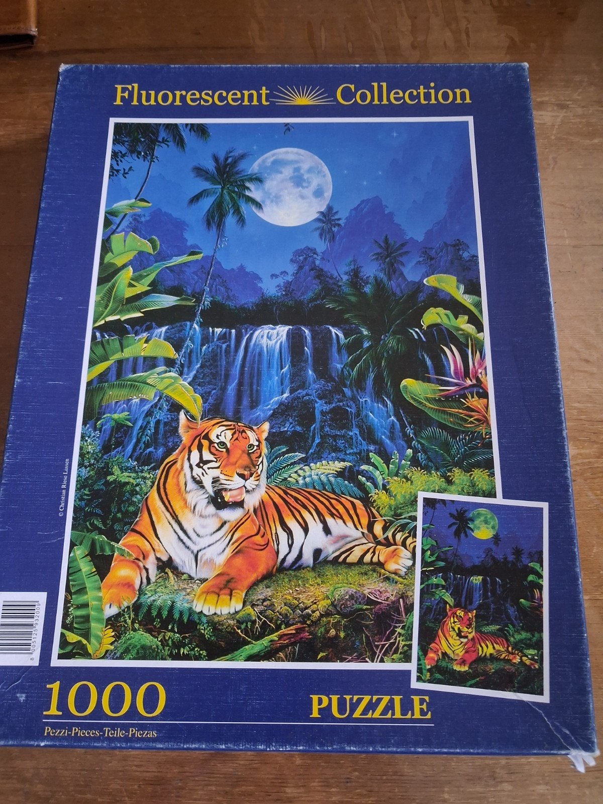 Legpuzzel Clementoni Fluorescerent Collection. 1000 stukjes., Ophalen of Verzenden, 500 t/m 1500 stukjes, Zo goed als nieuw, Legpuzzel