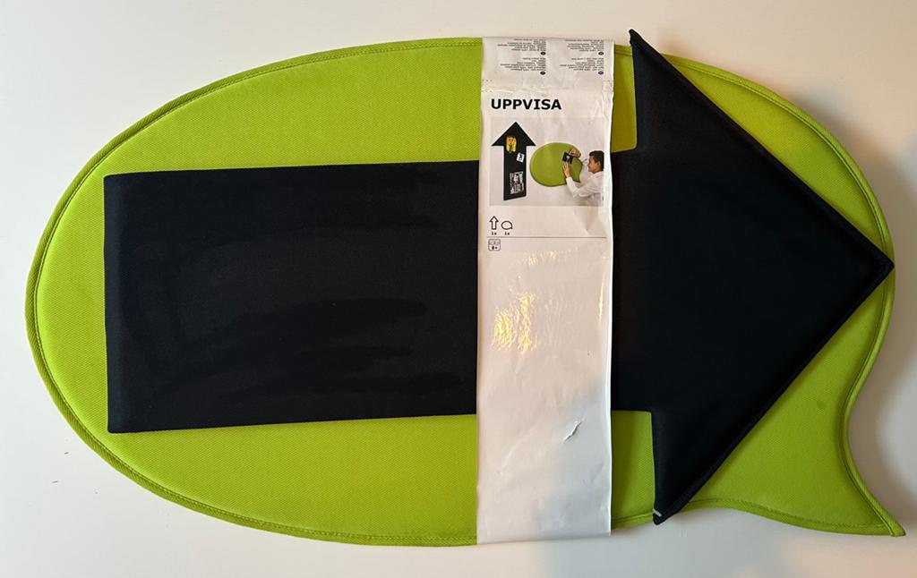 Vintage IKEA UPPVISA 2 stuks Noticeboard prikbord NIEUW, Groen, 45 cm, Vintage, Textiel