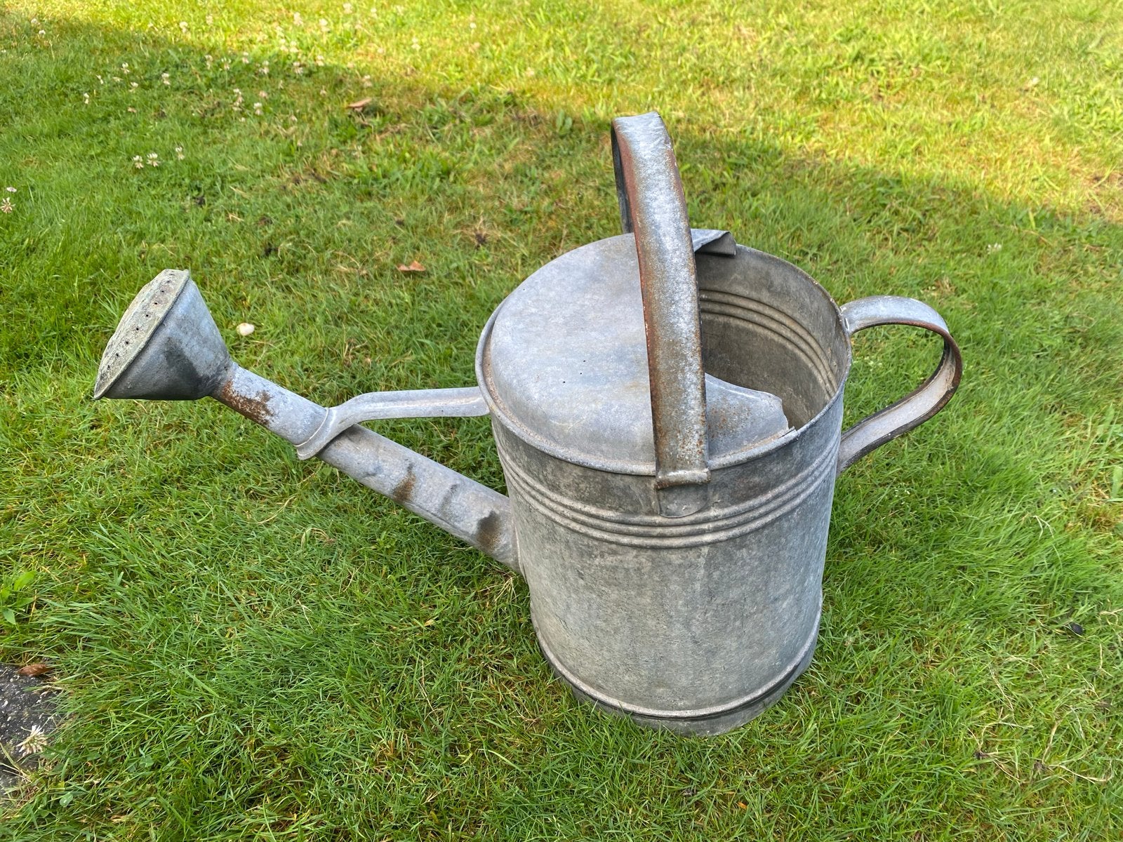 Vintage Zinken Gieter - Decoratief en Functioneel, Tuin en Terras, Gieters, Ophalen, Gebruikt, Metaal