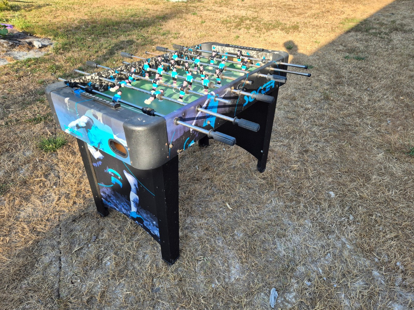 Voetbaltafel, Ophalen