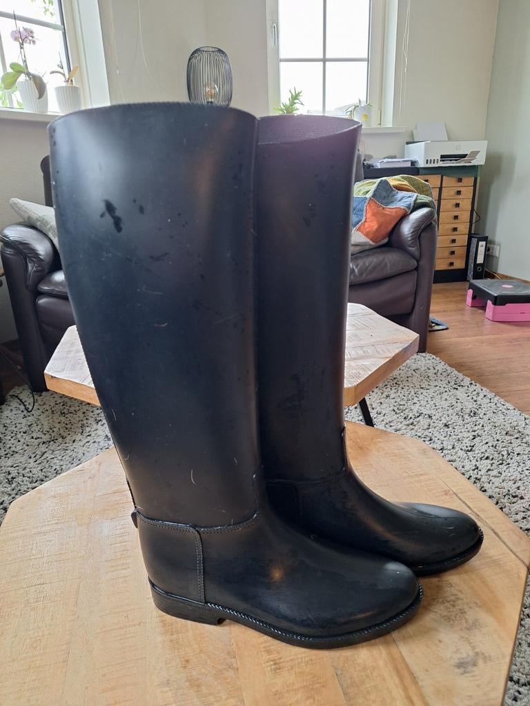 Zwarte paardrijlaarzen, Dieren en Toebehoren, Ophalen of Verzenden, Gebruikt, Dressuur, Schoeisel