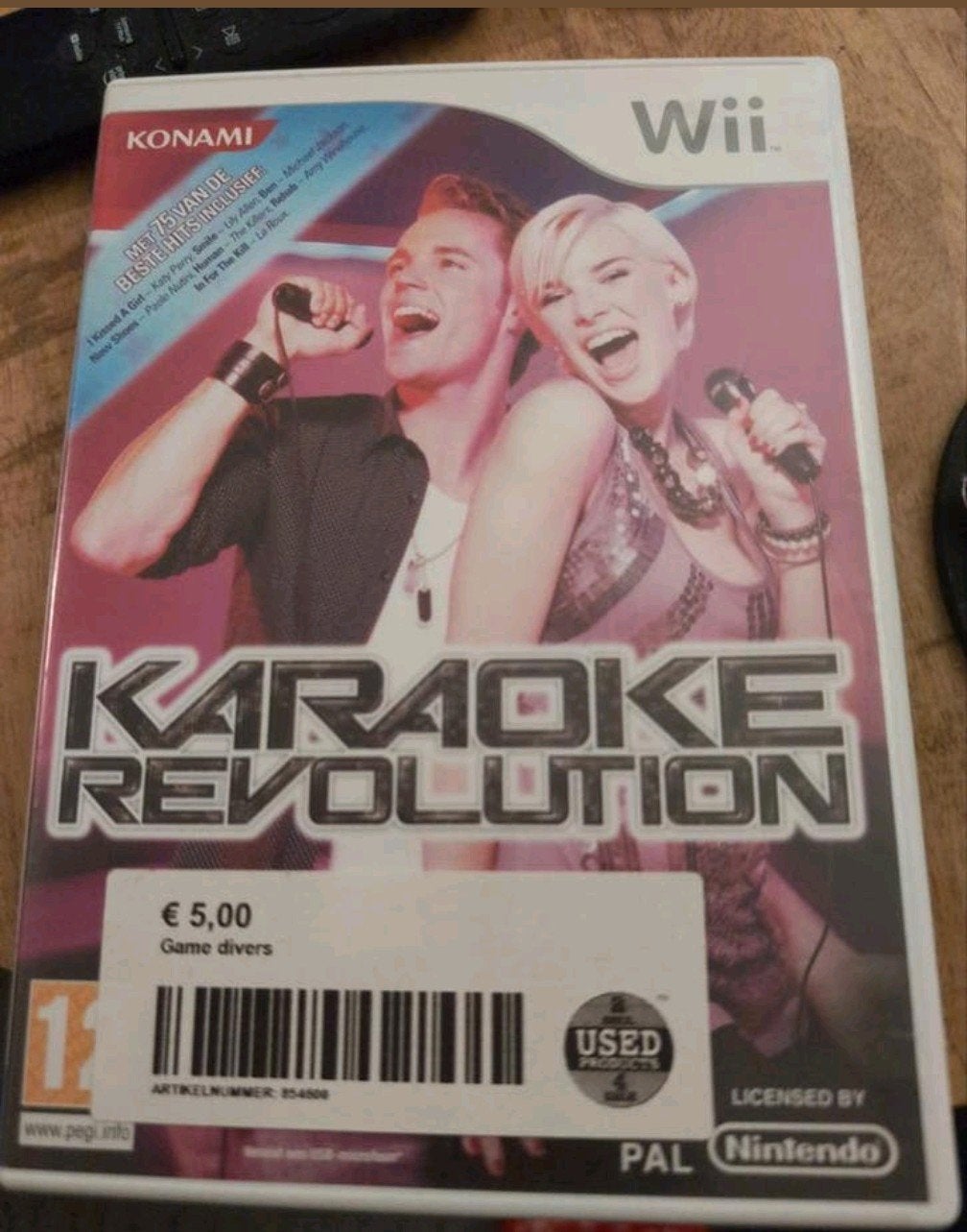 Wii spel karaoke revolution, Spelcomputers en Games, Ophalen, Muziek, 1 speler, Zo goed als nieuw