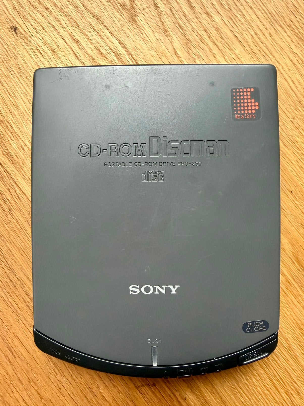Vintage Sony CD-Rom Discman PRD 250 uit de jaren 99, Ophalen of Verzenden, Discman