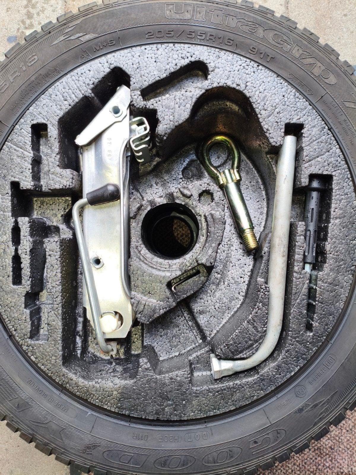 1 stalen velge met band 205/55/16 inch, Ophalen, Audi