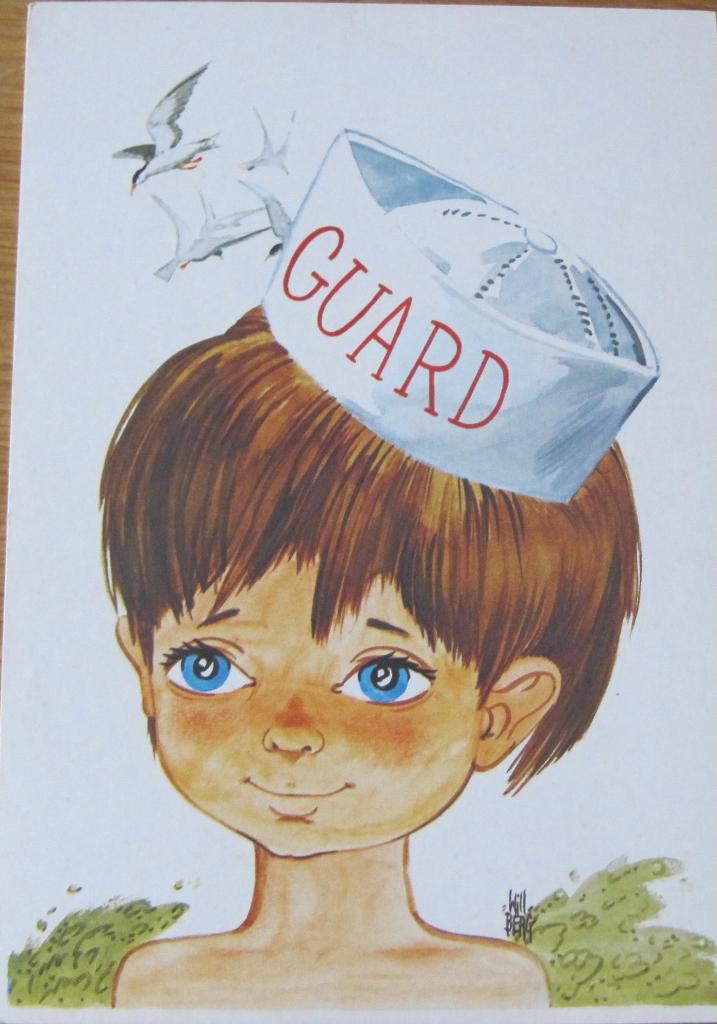 jongen met matrozenpet Guard - Will Berg - nieuw, Verzenden, 1960 tot 1980, Ongelopen, Kinderen
