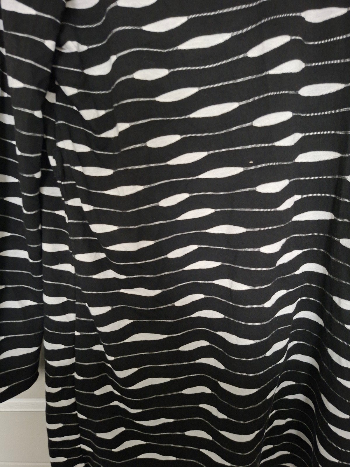 Hema shirt met lange mouwen, zwart-wit, maat XL, Zwart, Maat 46/48 (XL) of groter, Ophalen of Verzenden, Lange mouw