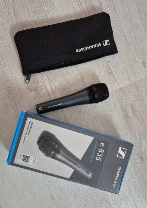Sennheiser e835 Dynamische Zangmicrofoon – Compleet in doos, Ophalen of Verzenden, Nieuw, Zangmicrofoon